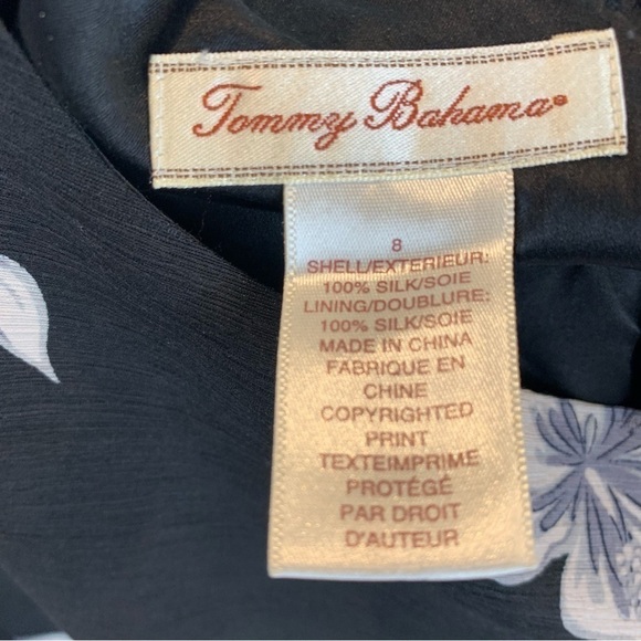 Tommy Bahama Black and White Floral Tank Top - Picture 5 of 7